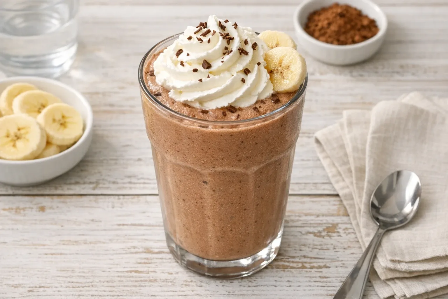 Chocolate Banana Ice Cream Milkshake