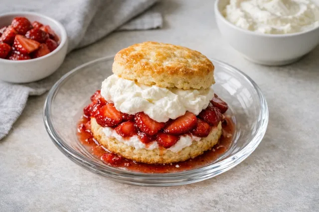 Classic Baked Strawberry Shortcake