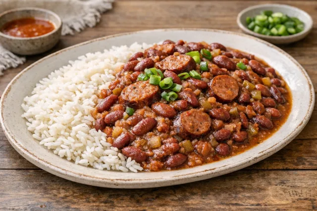 Southern Red Beans and Rice with Andouille Sausage