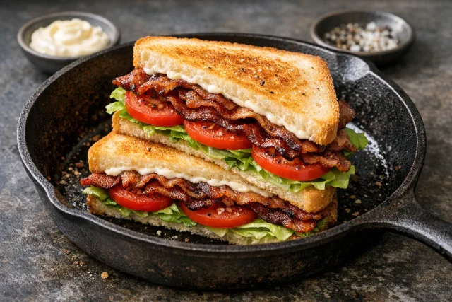 Easy Classic BLT Sandwich with Crispy Bacon and Fresh Lettuce
