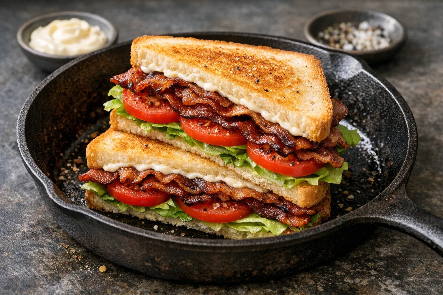 Easy Classic BLT Sandwich with Crispy Bacon and Fresh Lettuce