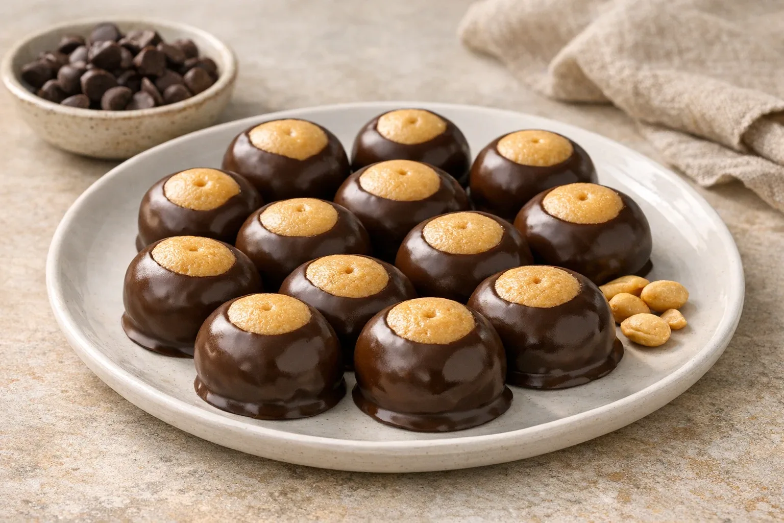 Easy No-Bake Ohio Buckeye Candy