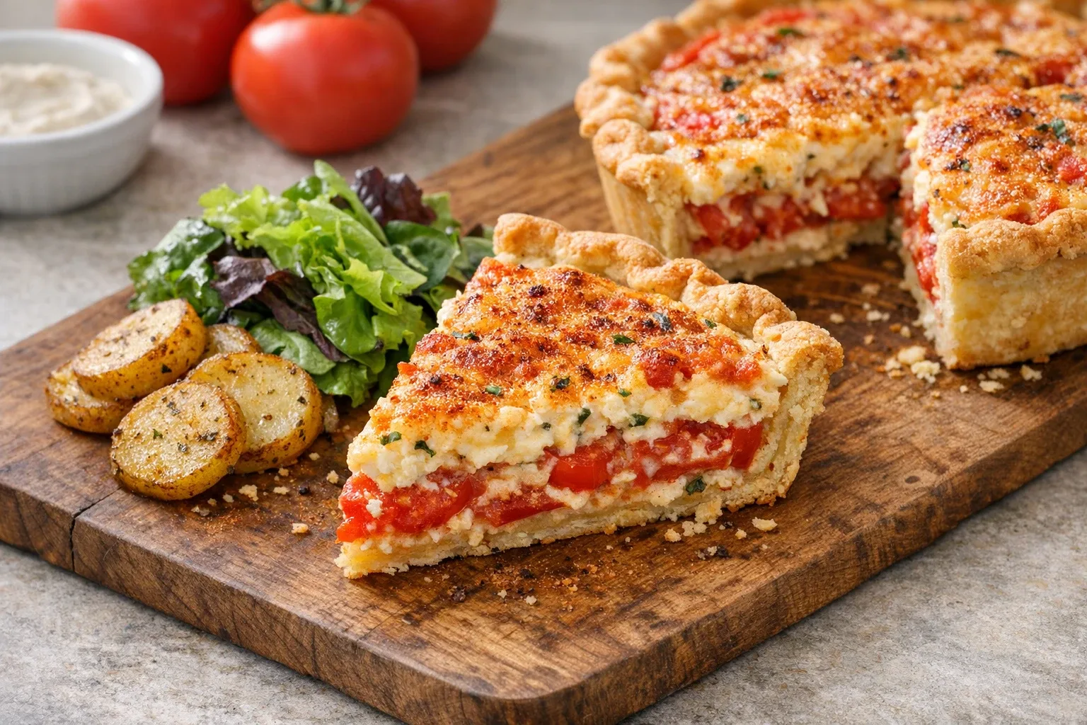 Southern Tomato Pie with Buttermilk Crust