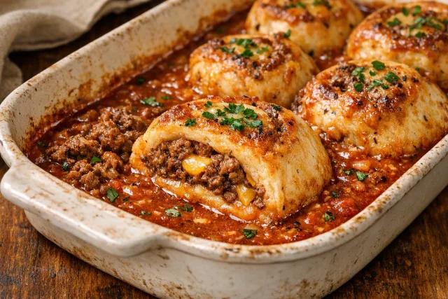 Southern-Style Braised Beef and Cheese Dumplings