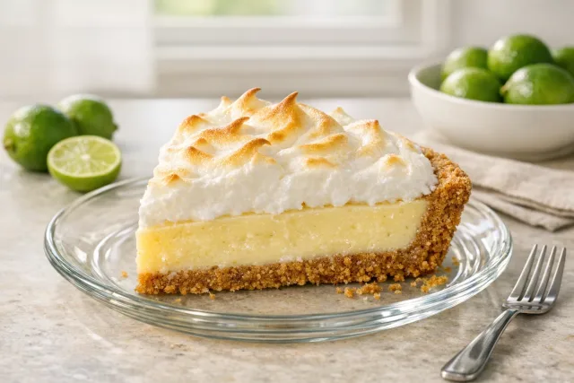 Baked Key Lime Pie with Graham Cracker Crust