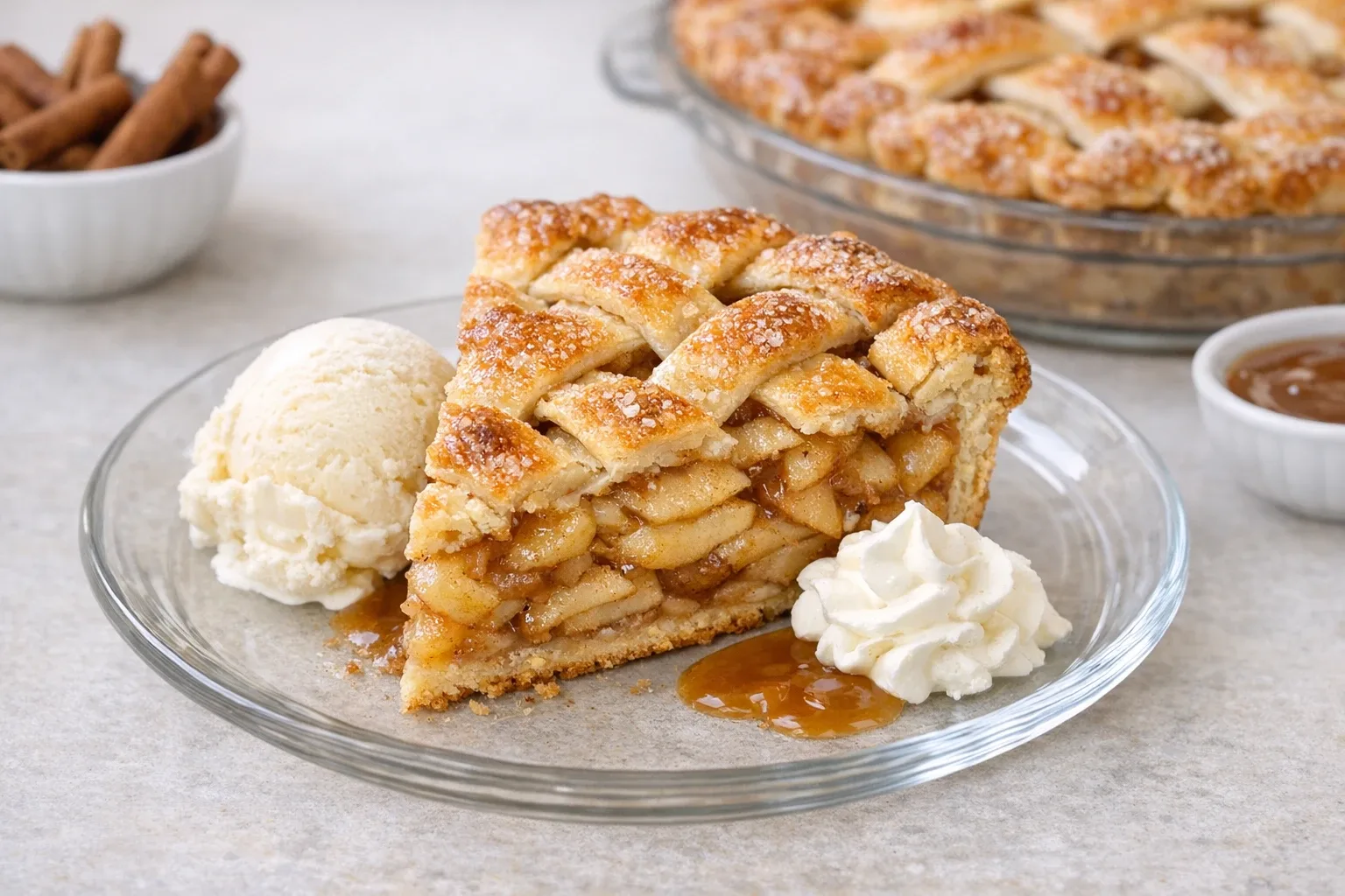 Cinnamon Apple Pie with Homemade Lattice Crust