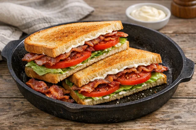 Easy Classic BLT Sandwich with Crispy Bacon