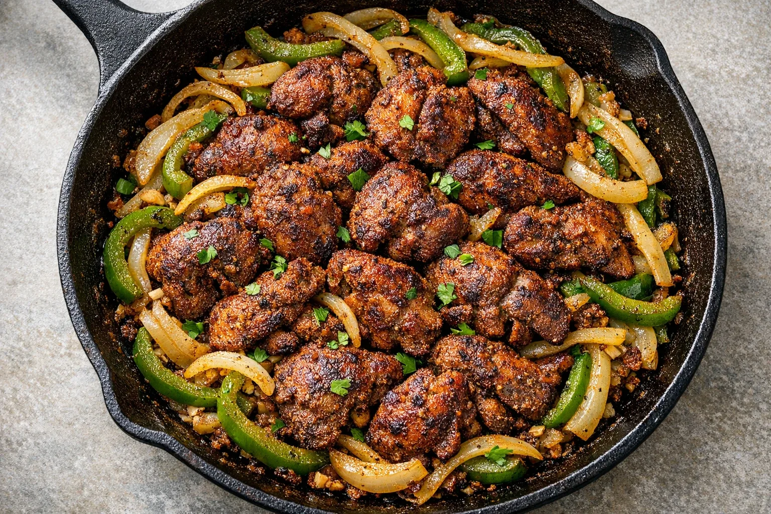 Southern-Style Skillet-Seared Chicken Livers with Spicy Cajun Seasoning