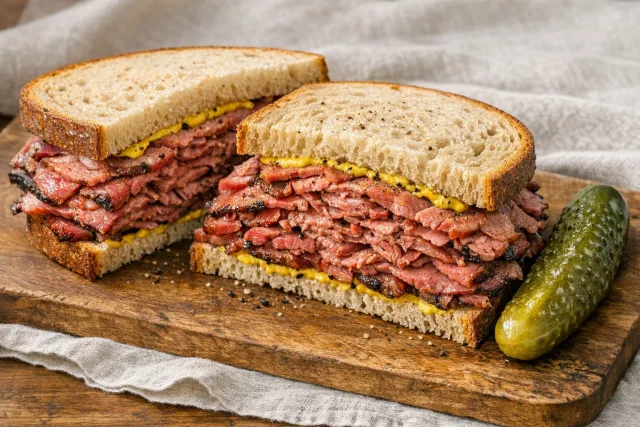 Montreal-Style Smoked Meat Sandwich