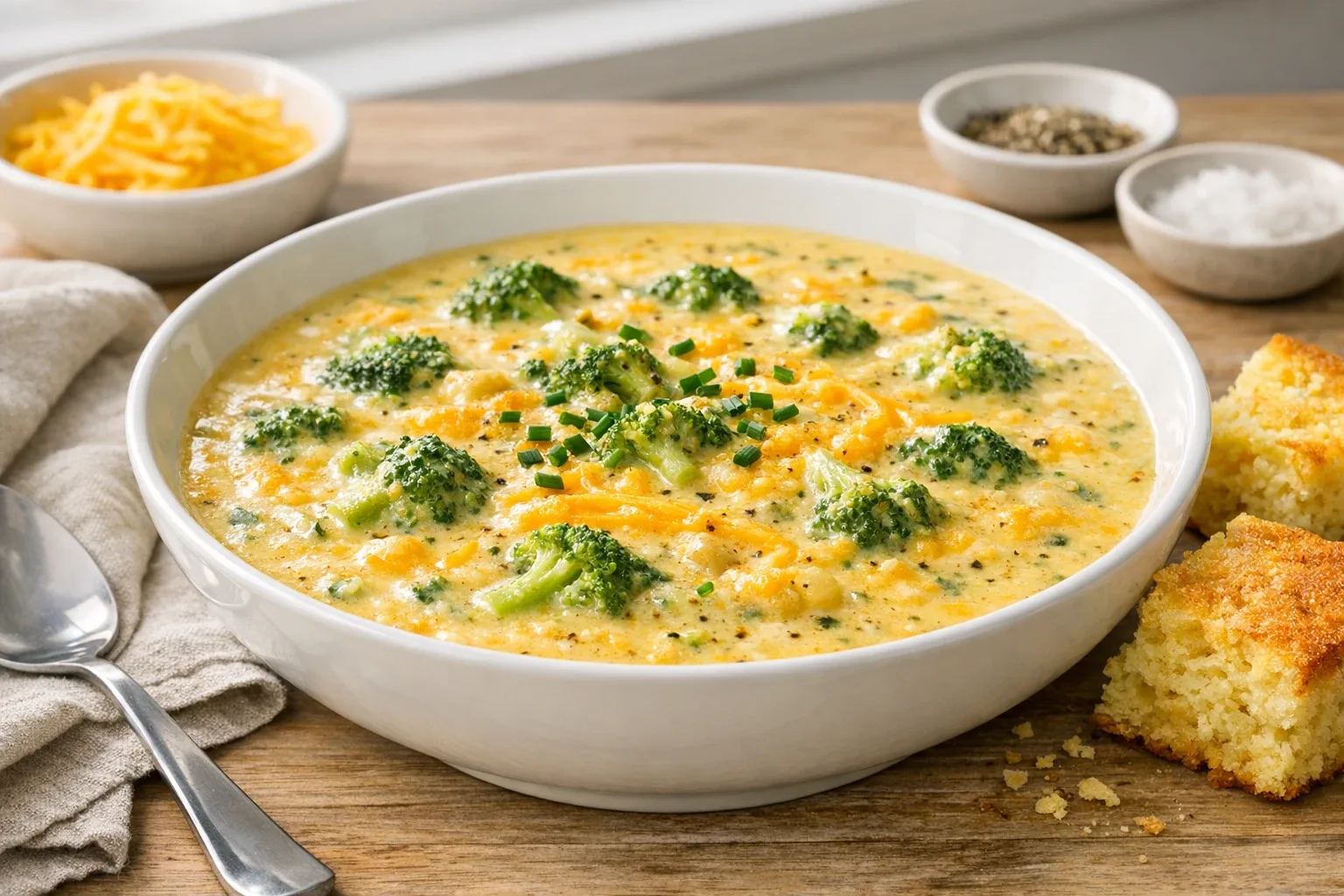 Creamy Southern Broccoli Cheddar Soup