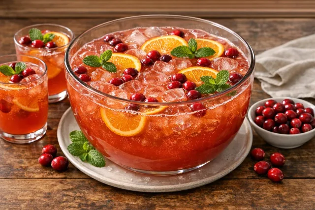 Orange Cranberry Pineapple Nonalcoholic Fruit Punch