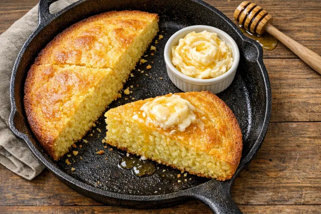 Classic Southern Cornbread with Honey Butter