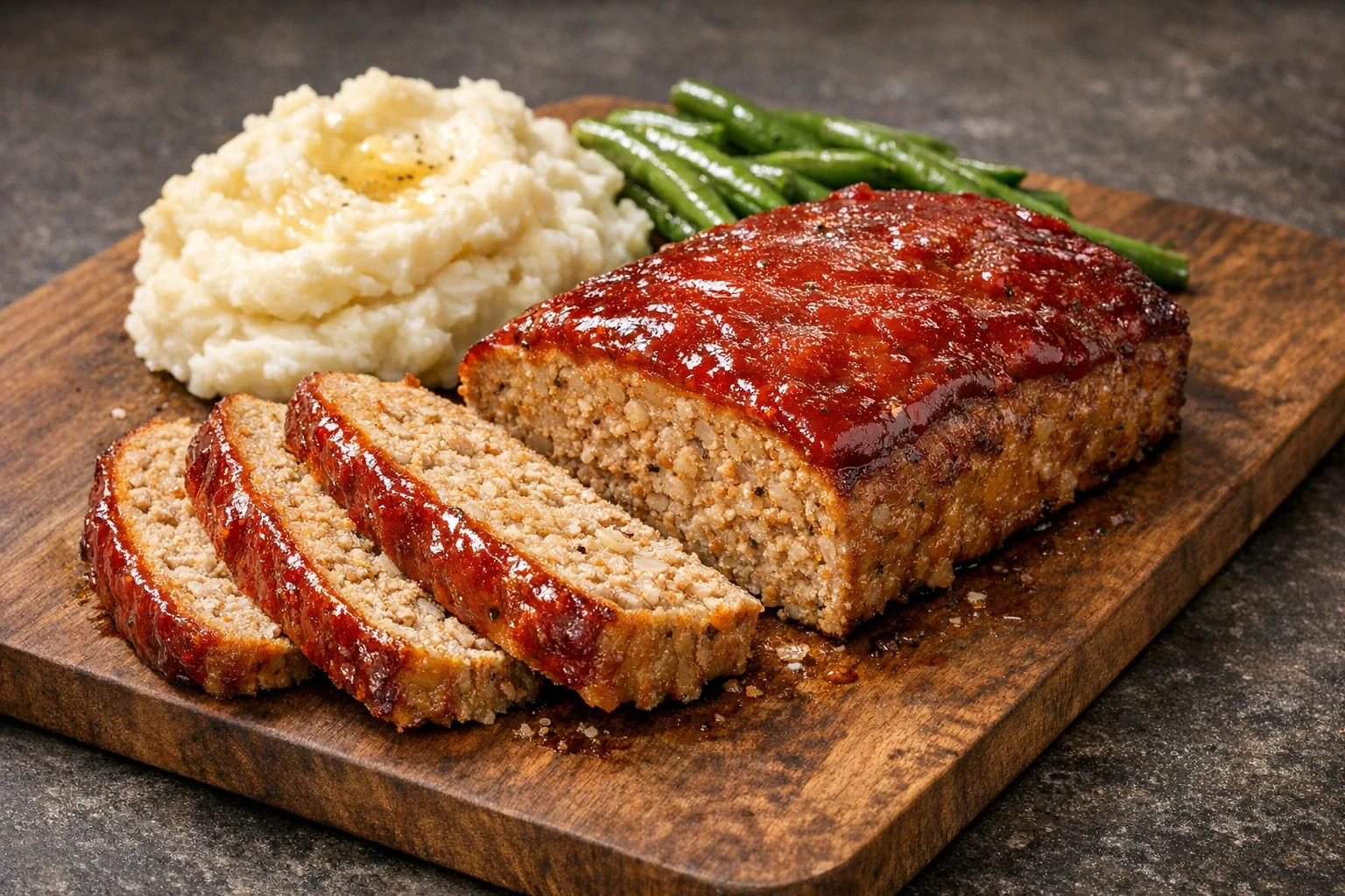 Classic Turkey Meatloaf with Tomato Glaze