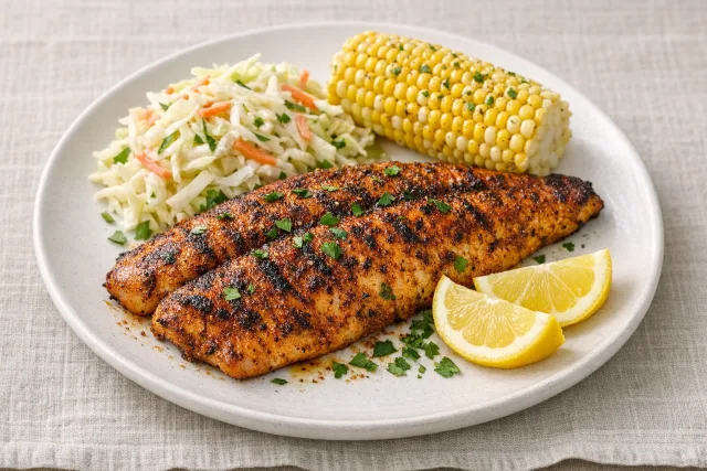 Grilled Southern Catfish with Cajun Spice Rub