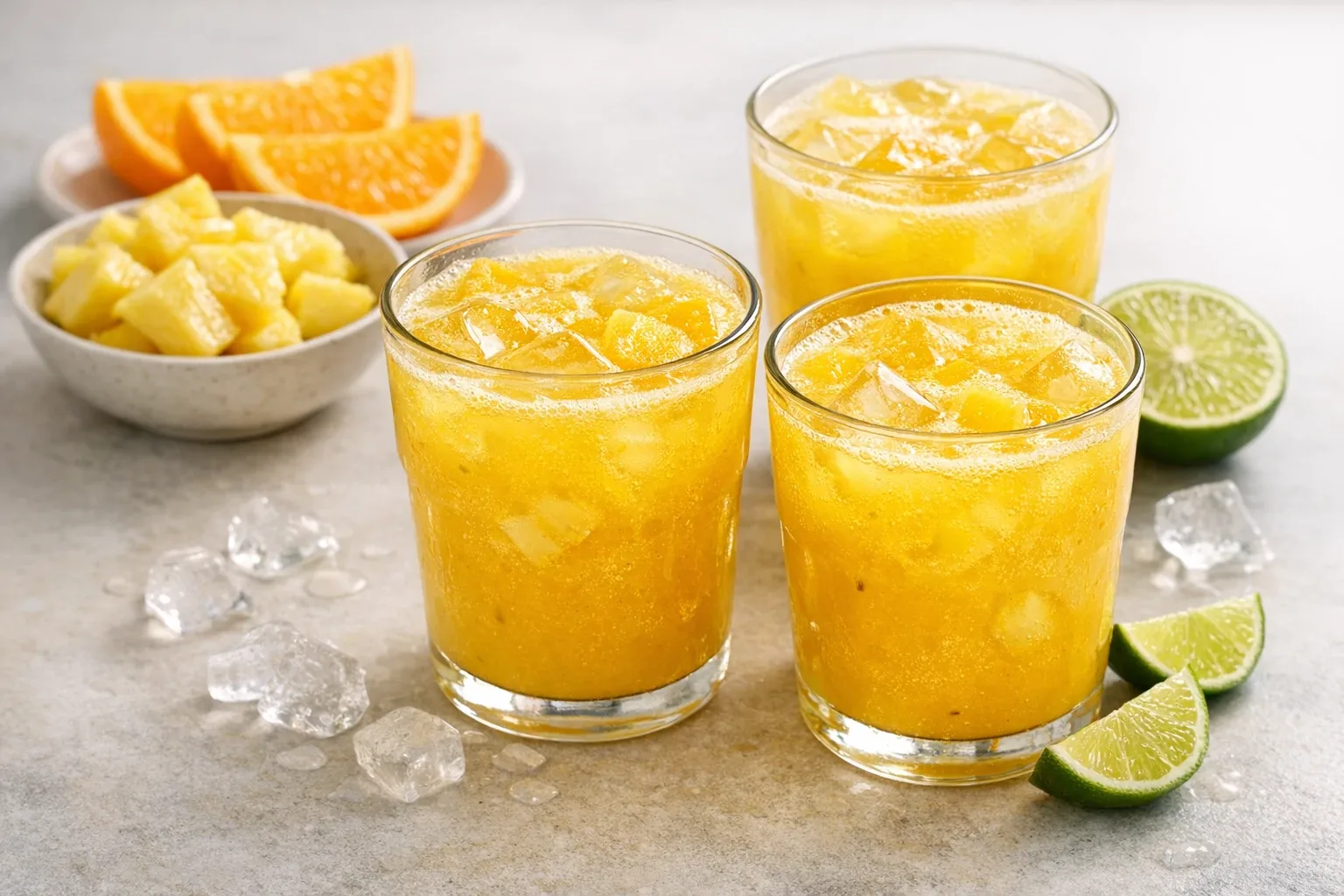Pineapple Lime Fresh Orange Juice Blend