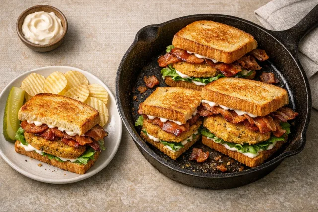 Air Fryer Southern-Style Fried Green Tomato BLT