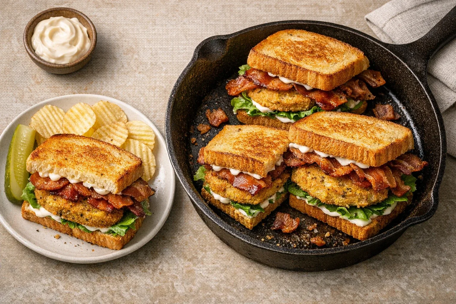 Air Fryer Southern-Style Fried Green Tomato BLT