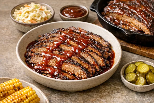 Slow Cooker Smoked Beef Brisket with Classic Barbecue Sauce
