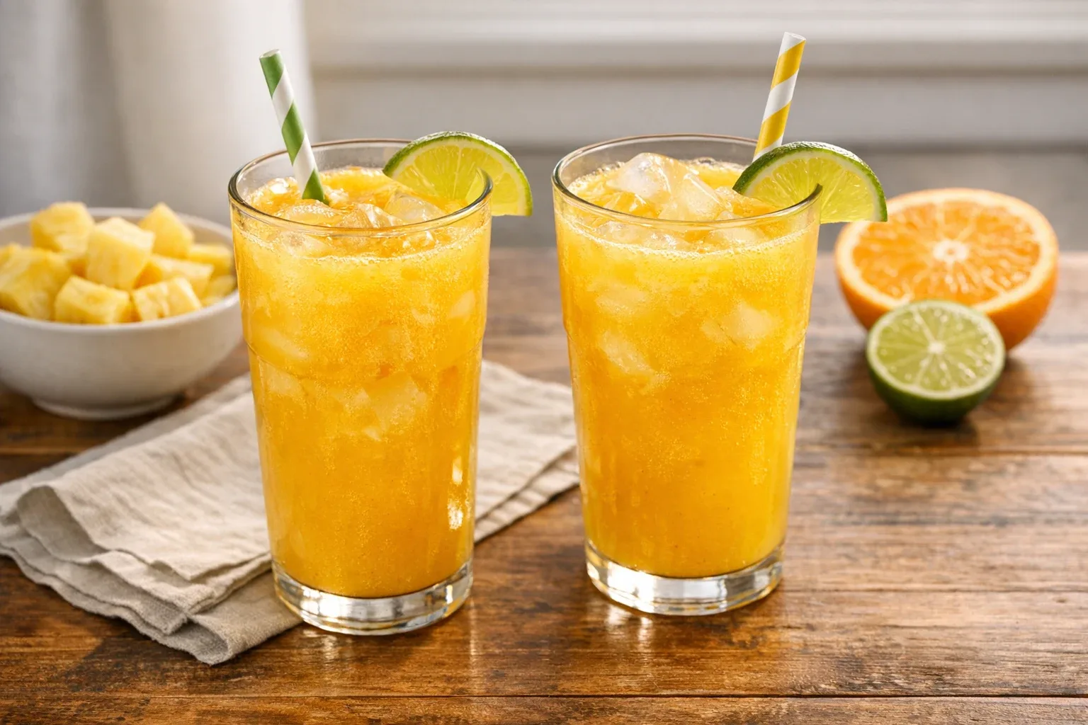 Pineapple Lime Fresh Orange Juice Blend