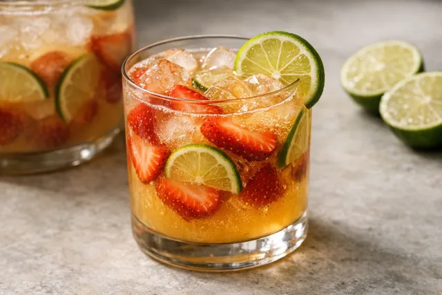 Strawberry Lime Pineapple Fruit Punch