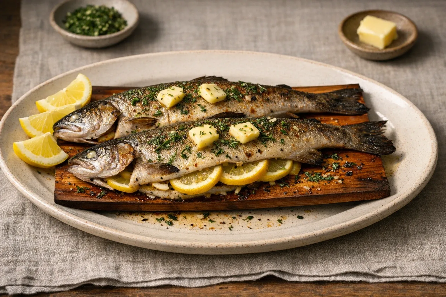 Pacific Northwest Cedar-Planked Grilled Trout