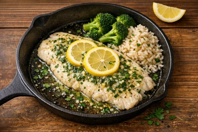 Steamed Southern-Style Catfish with Herb Butter