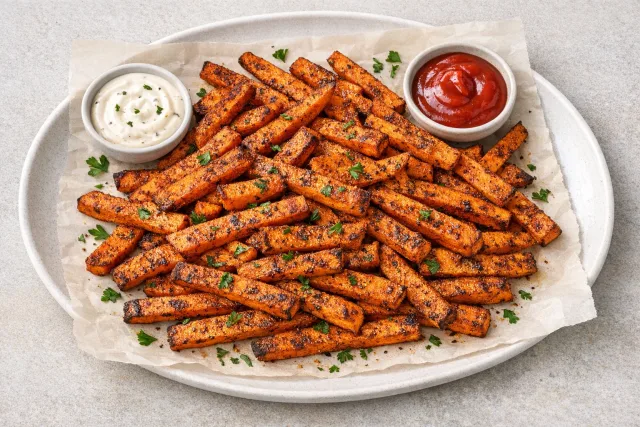 Baked Southern-Style Sweet Potato Fries with Cajun Spices