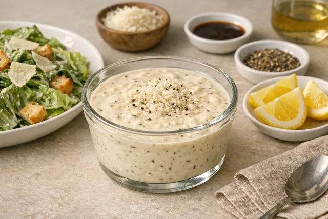 Easy No-Cook Southern Buttermilk Caesar Dressing