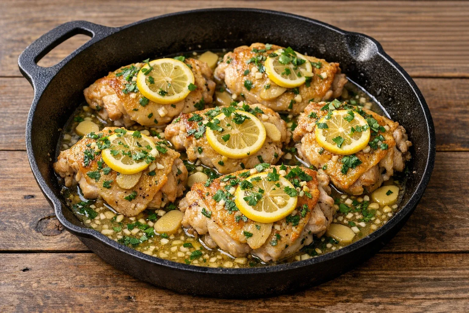 Steamed Lemon-Ginger Chicken Thighs with Fresh Herbs