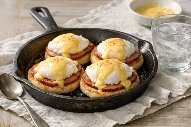 Classic Eggs Benedict with Hollandaise Sauce