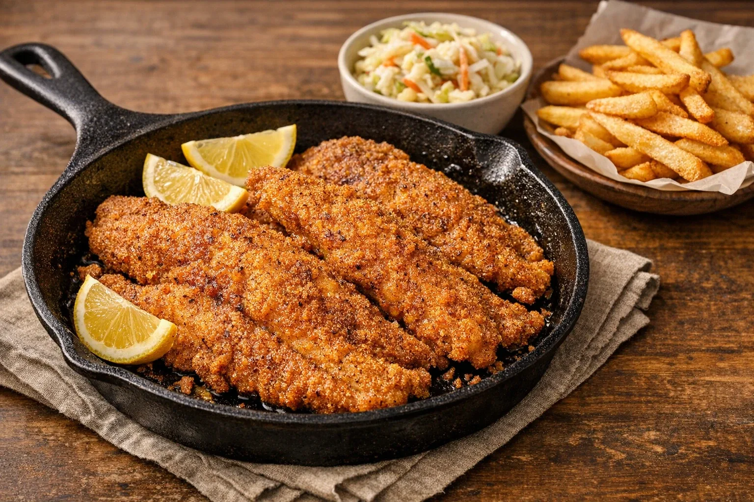 Deep Fried Southern Catfish with Cajun Spices