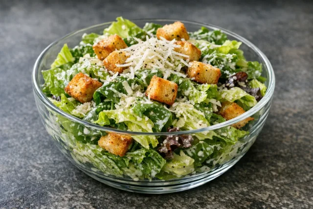 Classic American Caesar Salad with Buttermilk Dressing