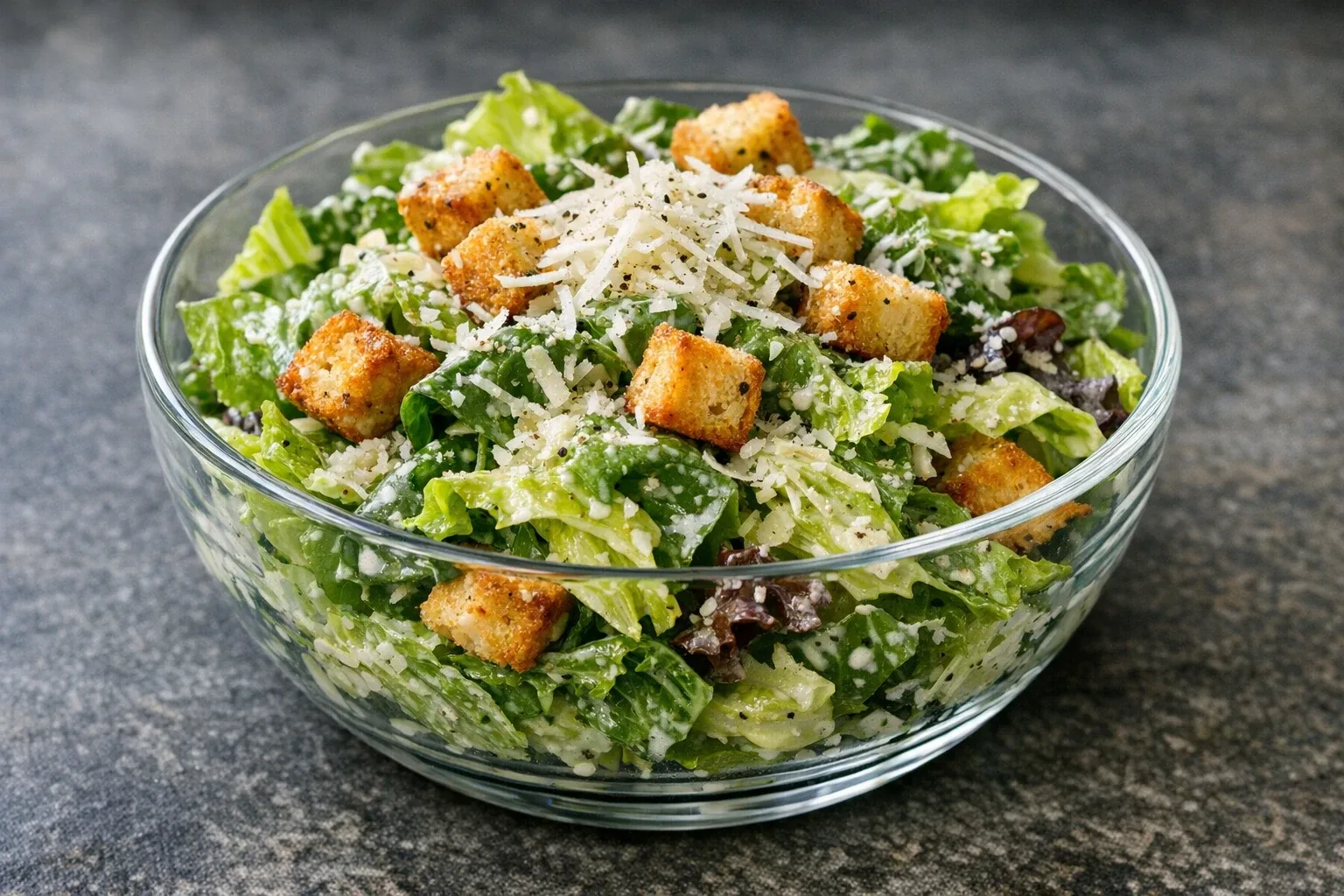 Classic American Caesar Salad with Buttermilk Dressing
