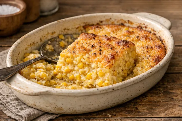 Midwestern Sweet Corn Pudding