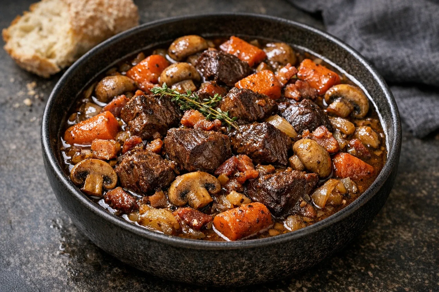 Slow Cooker Beef Bourguignon