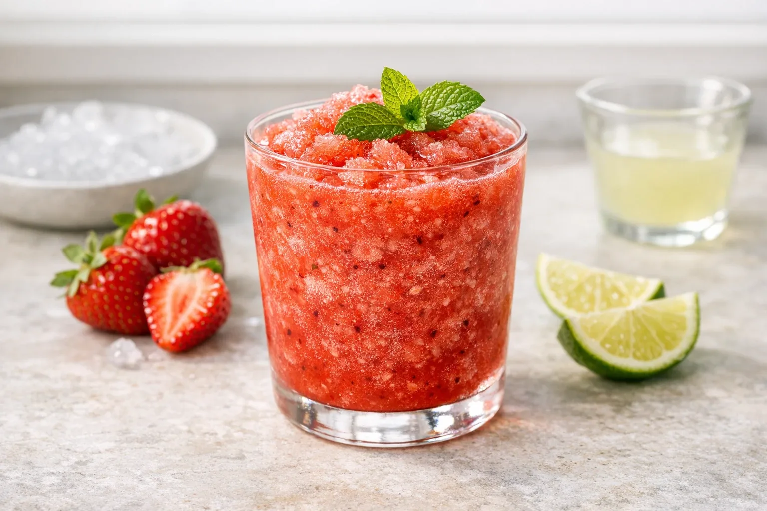 Lime Strawberry Ice Slush