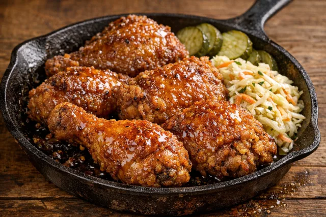 Honey Glazed Southern Fried Chicken