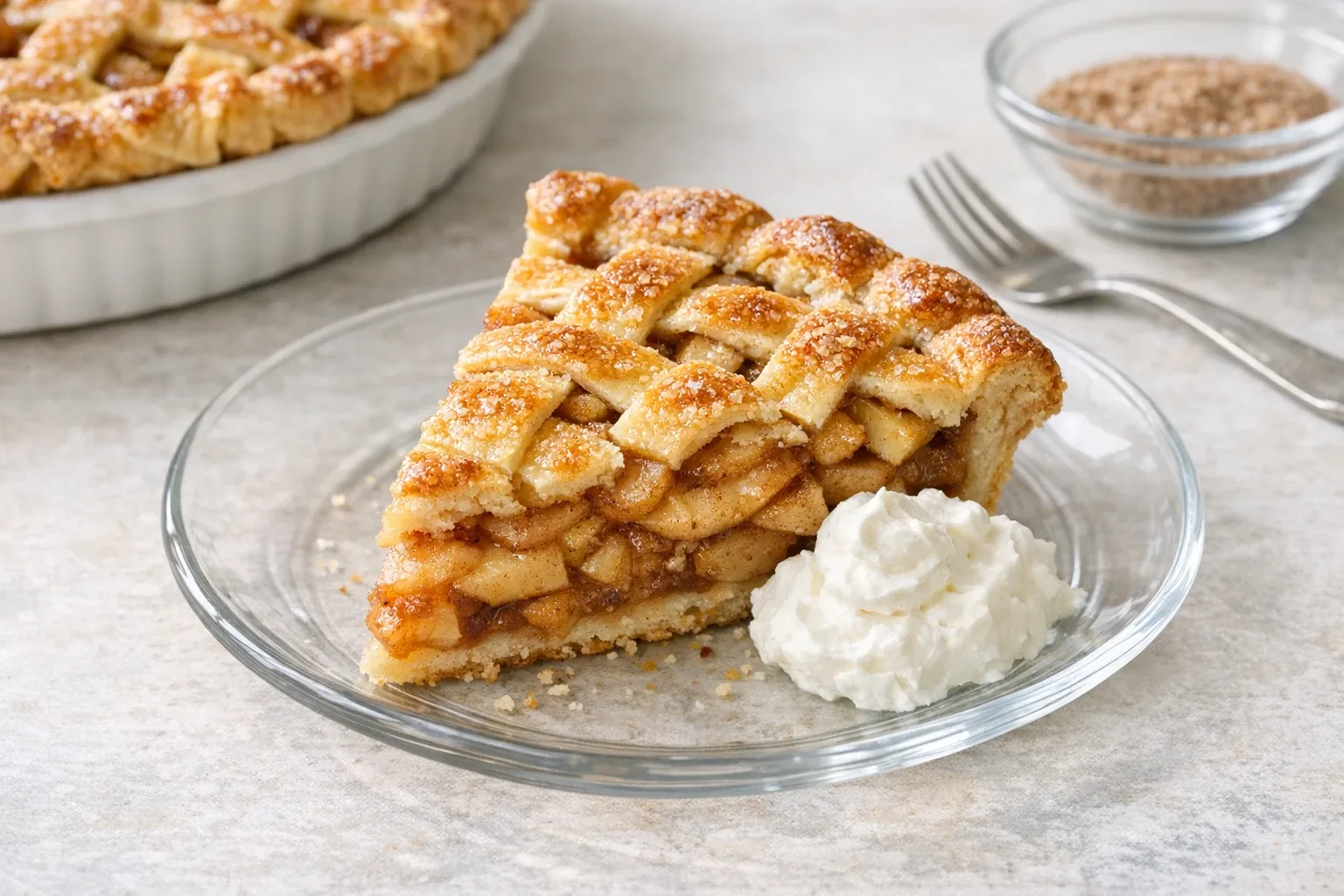 Classic Spiced Cinnamon Apple Pie with Handmade Lattice Crust