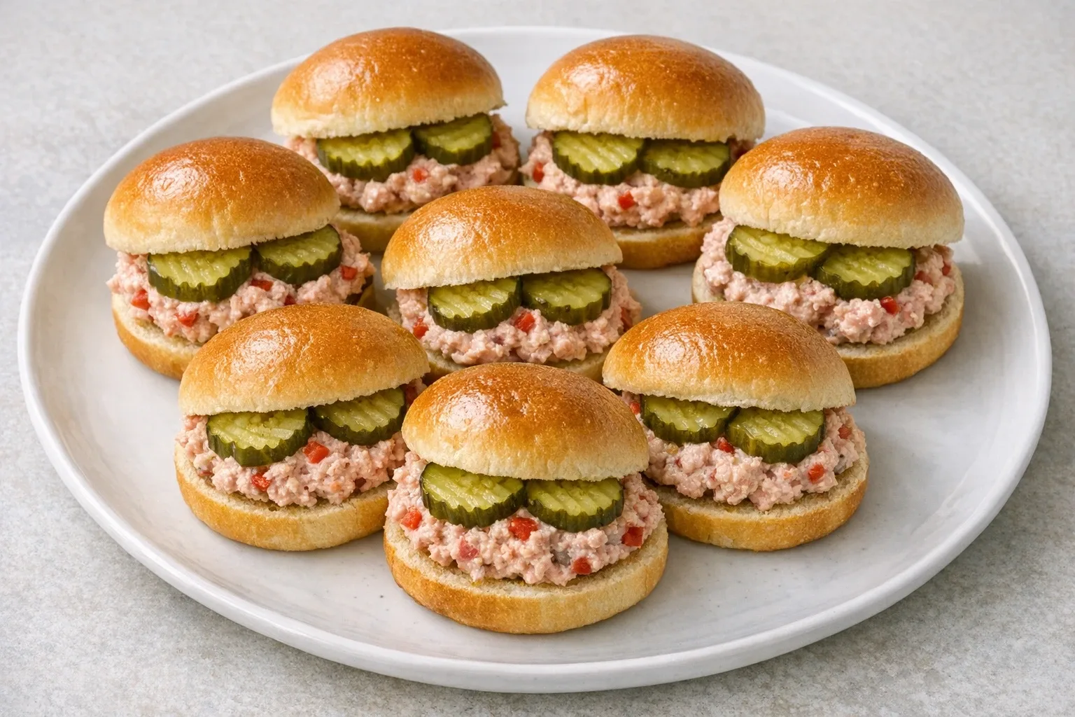 Savory Southern Deviled Ham Sliders with Pickles