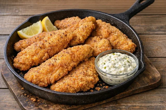Classic Southern Fried Catfish with Tartar Sauce