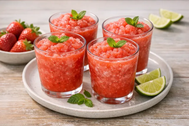 Lime Strawberry Ice Slush