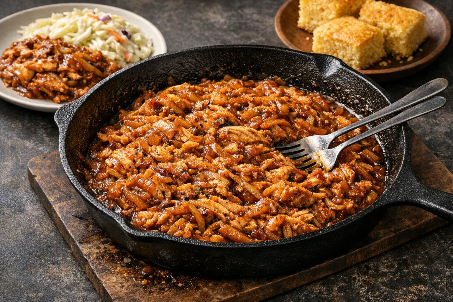 Slow Cooker Southern-Style Pulled Catfish with Barbecue Sauce