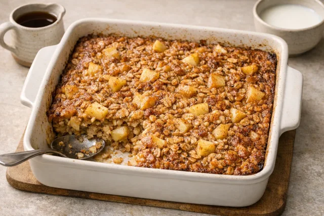Baked Cinnamon Apple Oatmeal