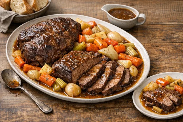 Homestyle Braised Beef Chuck Roast with Root Vegetables