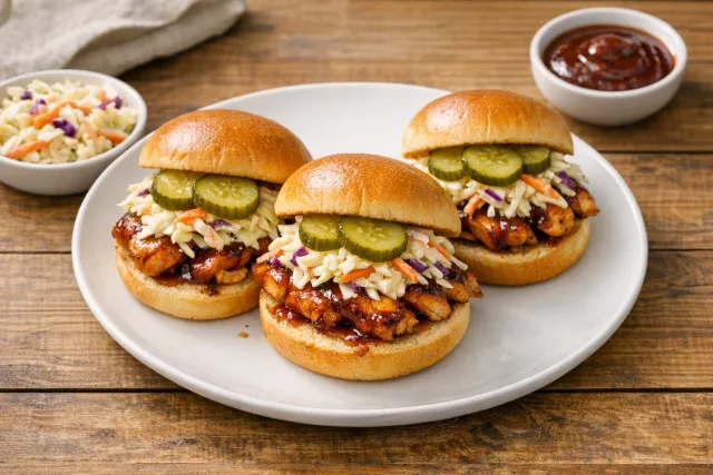 Quick & Easy Southern BBQ Chicken Sliders