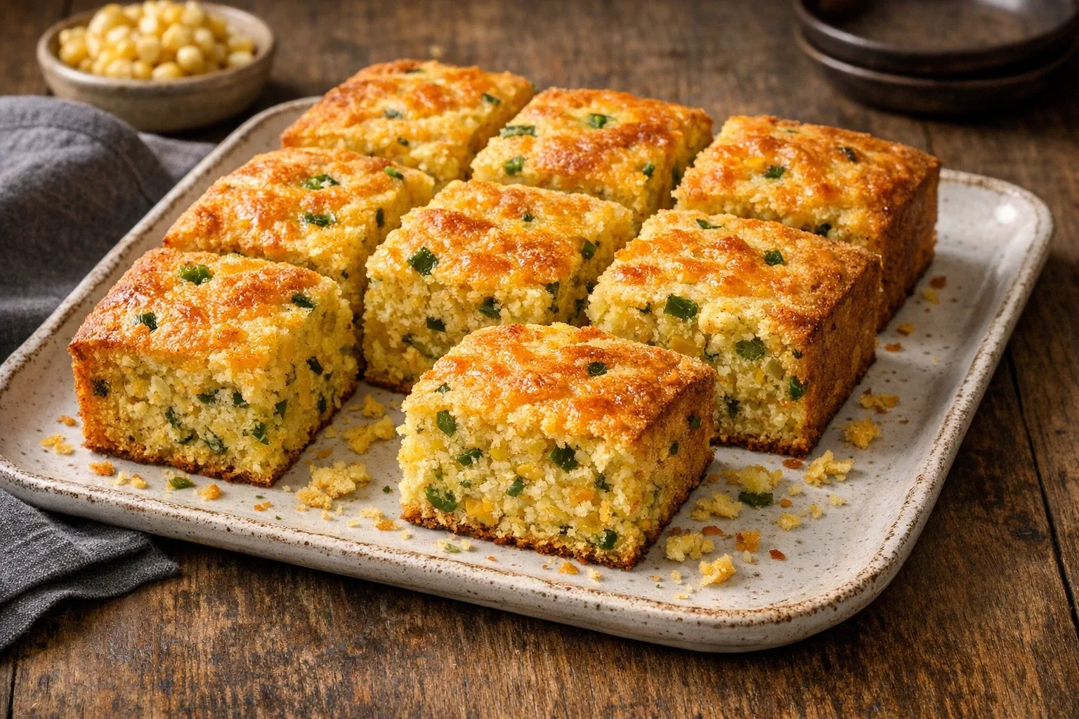 Classic Cornbread with Jalapeño and Cheddar