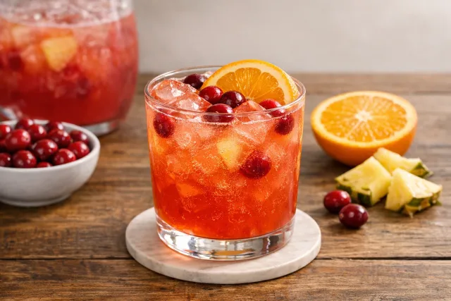 Refreshing Orange Cranberry Pineapple Fruit Punch