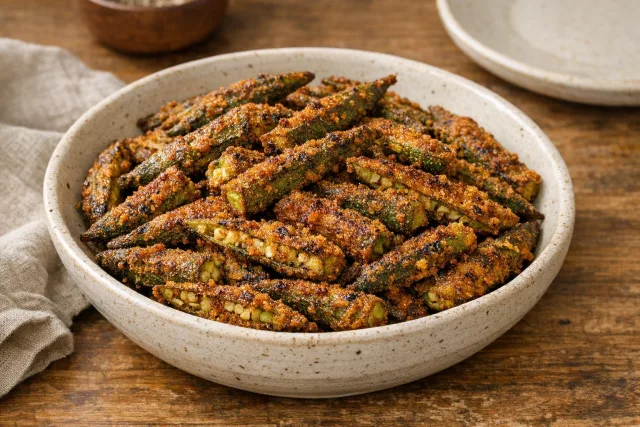 Air Fryer Cajun Crispy Okra