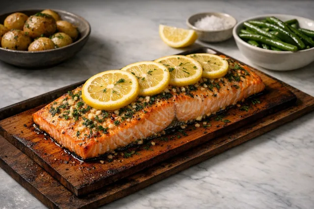 Pacific Northwest Cedar Plank Roasted Salmon