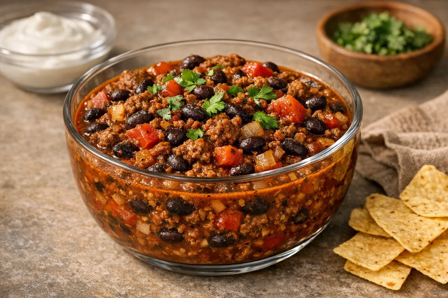 Easy One-Pot Cumin and Black Pepper Beef and Bean Chili